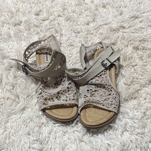 Not Rated Tan Lace Sandals